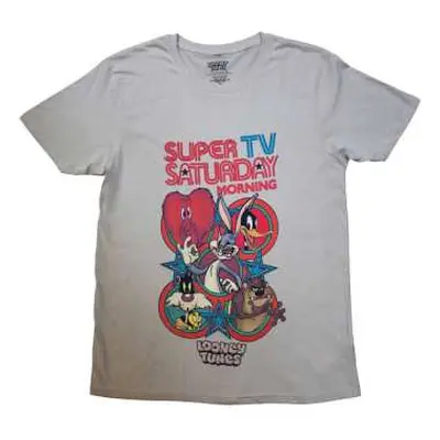 Looney Tunes Unisex T-shirt: Super Saturday Tv (medium) M