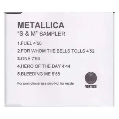 CD Metallica: S&m