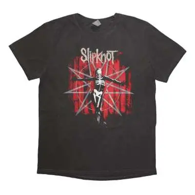 Slipknot Unisex T-shirt: The Gray Chapter Star (back Print & Wash Collection) (small) S