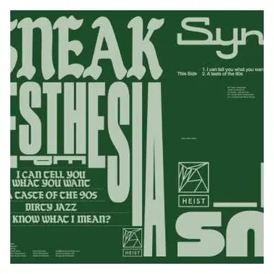 LP DJ Sneak: Synesthesia EP