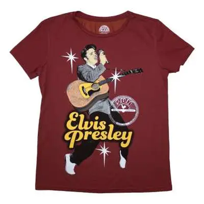 Sun Records Ladies T-shirt: Elvis Mic (x-large) XL