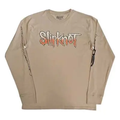 Slipknot Unisex Long Sleeve T-shirt: The End So Far Logo Barcode (back & Sleeve Print) (xx-large