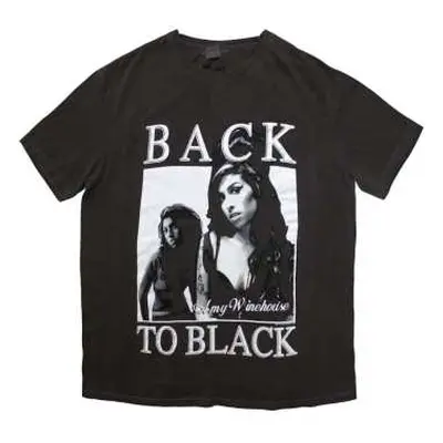 Amy Winehouse Unisex T-shirt: Back To Black (wash Collection) (xx-large) XXL