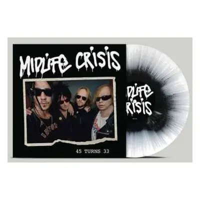 LP Midlife Crisis: 45 Turns 33 - Black/white Splatter