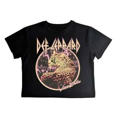 Def Leppard Ladies Crop Top: Love Bites (small) S