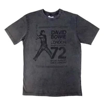 David Bowie Unisex Stone Wash T-shirt: Rainbow Theatre (xx-large) XXL