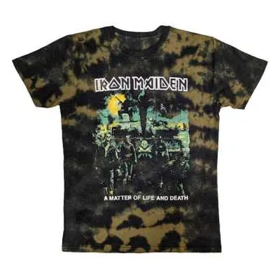 Iron Maiden Unisex T-shirt: A Matter Of Life & Death (wash Collection) (x-large) XL