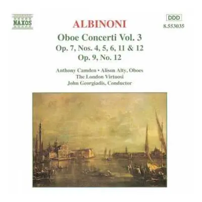 CD Tomaso Albinoni: Oboe Concerti Vol. 3