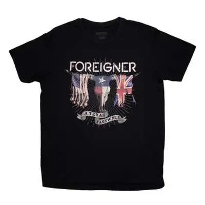 Foreigner Unisex T-shirt: Texas Farewell (large) L