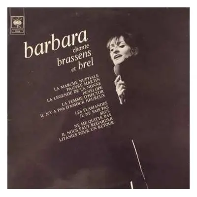 LP Barbara: Barbara Chante Brassens Et Brel