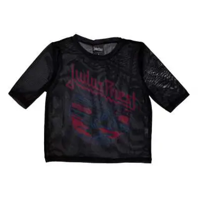 Judas Priest Ladies Crop Top: Screaming For Vengeance (mesh) (x-large) XL