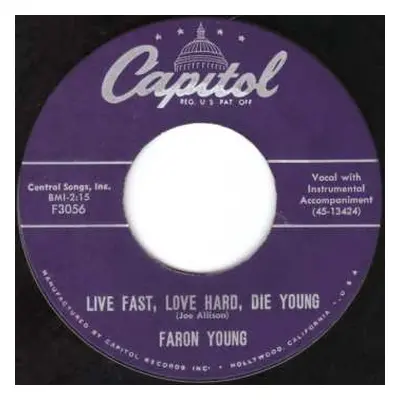 CD Faron Young: Live Fast Love Hard Die Young