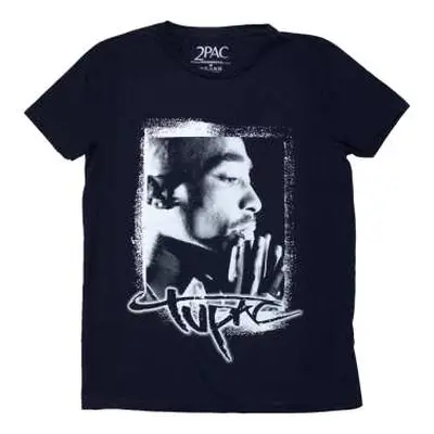 Tupac Ladies T-shirt: Spray Photo (xx-large) XXL