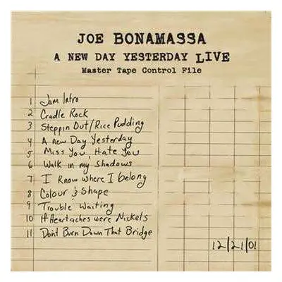 CD Joe Bonamassa: A New Day Yesterday Live