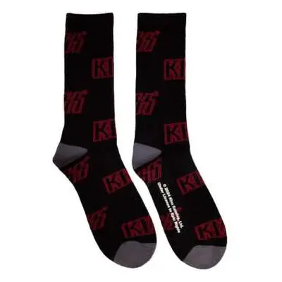 Kiss Unisex Terry Socks: Logo Pattern