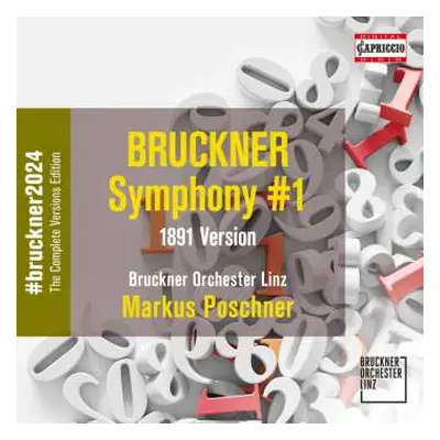 CD Anton Bruckner: Bruckner 2024 "the Complete Versions Edition" - Symphonie Nr.1 C-moll (versio