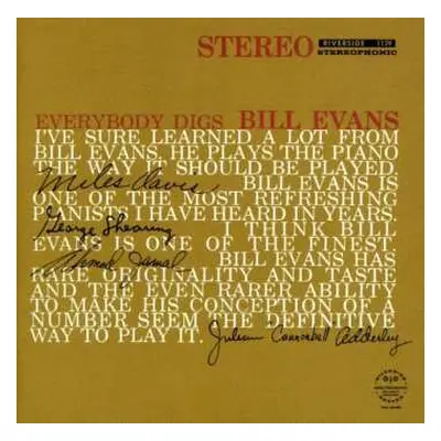 CD The Bill Evans Trio: Everybody Digs Bill Evans