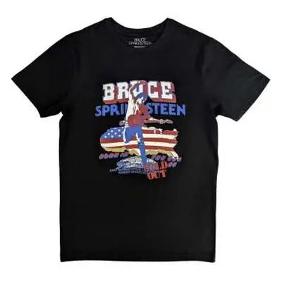 Bruce Springsteen Unisex T-shirt: Born In The Usa '85 (back Print) (small) S