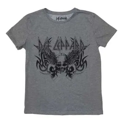 Def Leppard Ladies T-shirt: Tribal Skull (x-large) XL