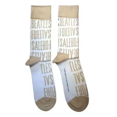 The Beatles Ankle Socks: For Sale Text Repeat