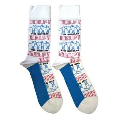 The Beatles Ankle Socks: Help! Outlines Repeat