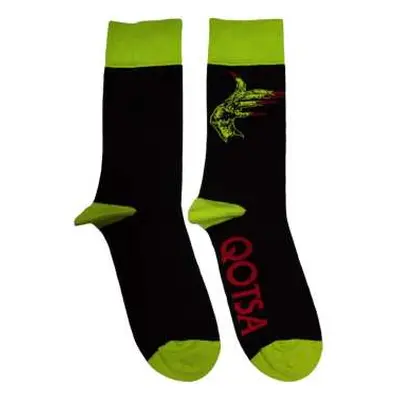 Queens Of The Stone Age Unisex Ankle Socks: Green Hands