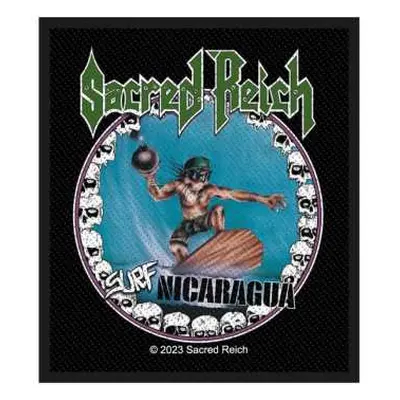 Sacred Reich Standard Woven Patch: Surf Nicaragua