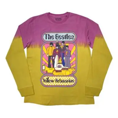 The Beatles Unisex Long Sleeve T-shirt: Yellow Submarine Band Frame (wash Collection) (xx-large)