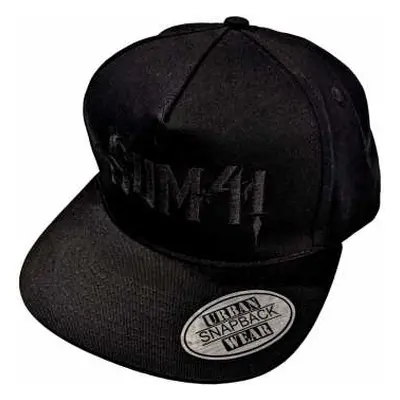 Sum 41 Unisex Snapback Cap: Black Logo (ex-tour)