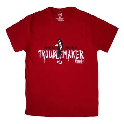 Emily The Strange Unisex T-shirt: Troublemaker (large) L