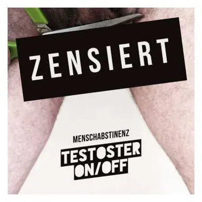 LP Menschabstinenz: Testoster On/off (white-red Marbled Vinyl)