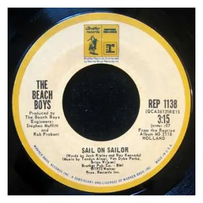 CD The Beach Boys: Sail On Sailor - 1972