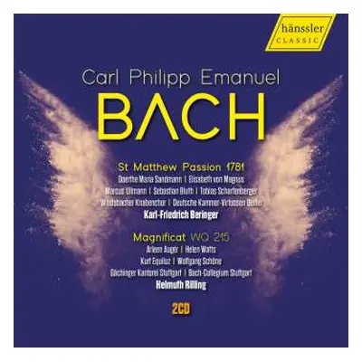 2CD Carl Philipp Emanuel Bach: Matthäus-passion Für 1781