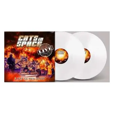 LP Cats In Space: Fire In The Night: Live - White Vinyl