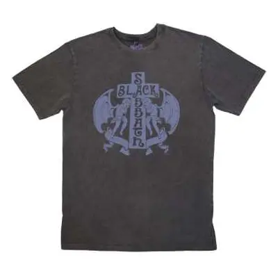 Black Sabbath Unisex Stone Wash T-shirt: Angels (medium) M