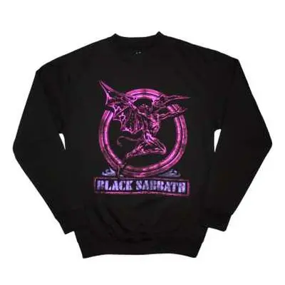 Black Sabbath Unisex Sweatshirt: Neon Pink Henry (oversized) (x-large) XL