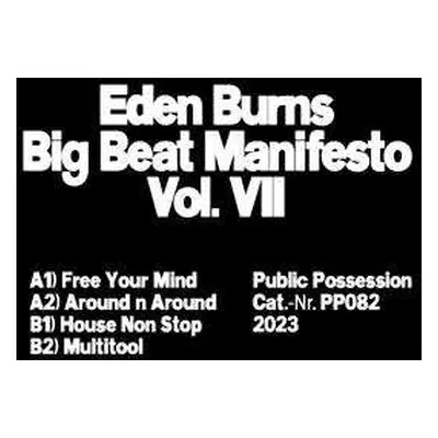 LP Eden Burns: Big Beat Manifesto Vol. VIII