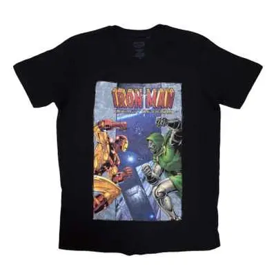 Marvel Comics Unisex T-shirt: Iron Man Vs Dr Doom (medium) M