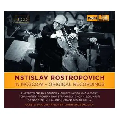 4CD Mstislav Rostropovich: In Moscow - Original Recording