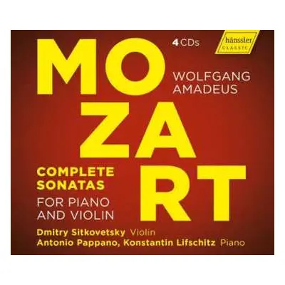 4CD Wolfgang Amadeus Mozart: Complete Sonatas For Piano And Violin