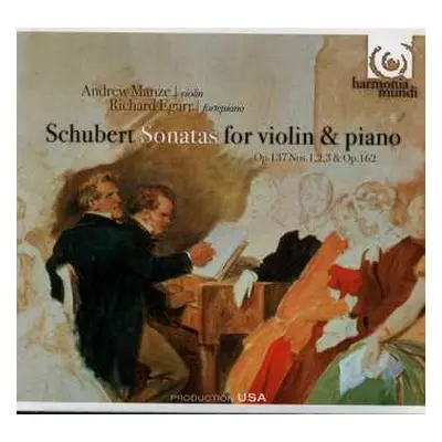 CD Franz Schubert: Sonatas For Violin & Piano, Op. 137 Nos. 1, 2, 3 & Op. 162