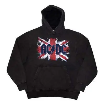 Ac/dc Unisex Pullover Hoodie: Flag (wash Collection) (medium) M