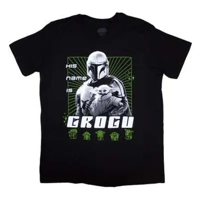 Star Wars Unisex T-shirt: The Mandalorian His Name Is Grogu (medium) M