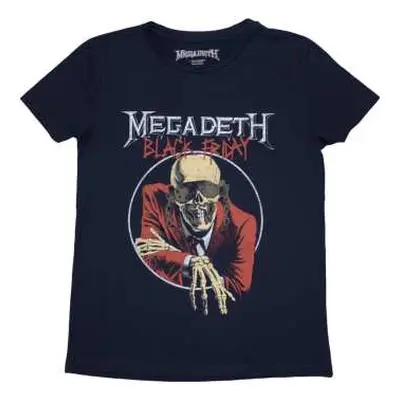 Megadeth Ladies T-shirt: Black Friday (back Print) (large) L