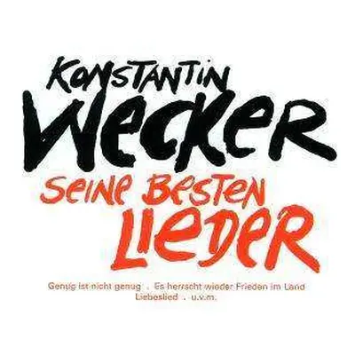 CD Konstantin Wecker: Seine Besten Lieder