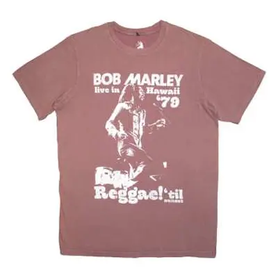 Bob Marley Unisex Stone Wash T-shirt: Hawaii (xx-large) XXL