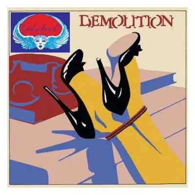 LP Girlschool: Demolition - Yellow Marbled