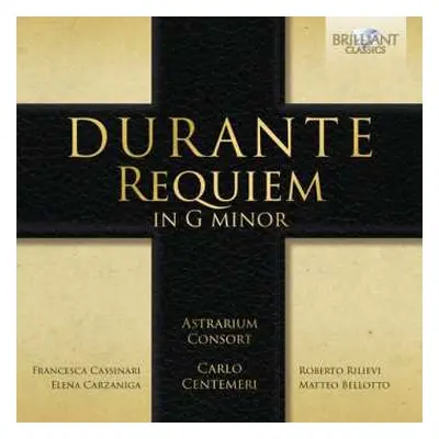 CD Astrarium Consort: Durante - Requiem in g minor