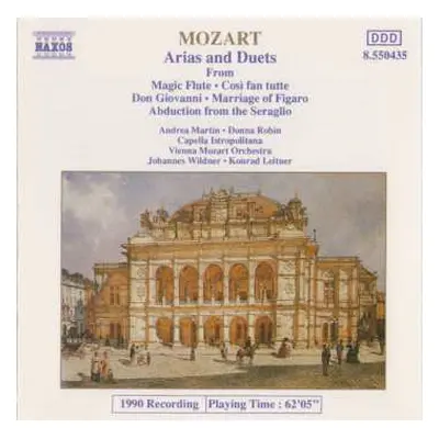 CD Wolfgang Amadeus Mozart: Arias And Duets From Magic Flute, Così Fan Tutte, Don Giovanni, Marr