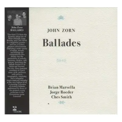 CD John Zorn: Ballades